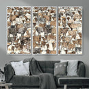 Abstract Longhorn Wall Art Canvas Print - Cow Animal Drawing by MyGreatCanvas | Canvas Wall Art Prints | Photo Prints & Wall Decor