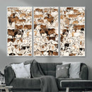 Large Longhorn Wall Art Canvas Print - Abstract Cow Animal by MyGreatCanvas | Canvas Wall Art Prints | Photo Prints & Wall Decor