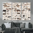 Abstract Texas Cow Canvas Print for Cabin and Western Home by MyGreatCanvas | Canvas Wall Art Prints | Photo Prints & Wall Decor