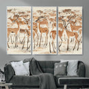 Gazelle Wall Art Canvas Print - Abstract Antelope Wall Art by MyGreatCanvas | Canvas Wall Art Prints | Photo Prints & Wall Decor