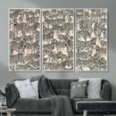 Abstract Zebra Wall Art Canvas Print for Farmhouse Decor by MyGreatCanvas | Canvas Wall Art Prints | Photo Prints & Wall Decor