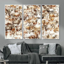 Farmhouse Bighorn Sheep Wall Art Canvas Print - Abstract by MyGreatCanvas | Canvas Wall Art Prints | Photo Prints & Wall Decor
