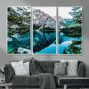 Alpine Mountain Lake Wall Art Canvas Print – Turquoise by MyGreatCanvas | Canvas Wall Art Prints | Photo Prints & Wall Decor