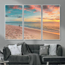 Beach Walk Wall Art Canvas Print – Soft Coastal Photography by MyGreatCanvas | Canvas Wall Art Prints | Photo Prints & Wall Decor