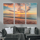 Sunset Beach Wall Art Canvas Print – Soft Coastal by MyGreatCanvas | Canvas Wall Art Prints | Photo Prints & Wall Decor