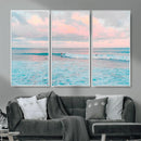Ocean Wave Wall Art Canvas Print, Pastel Surf Seascape by MyGreatCanvas | Canvas Wall Art Prints | Photo Prints & Wall Decor