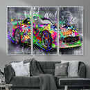 Graffiti Sports Car Street Art Wall Art Canvas Print, by MyGreatCanvas | Canvas Wall Art Prints | Photo Prints & Wall Decor