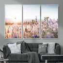 Lavender Field Wall Art Canvas Print, Butterfly Floral by MyGreatCanvas | Canvas Wall Art Prints | Photo Prints & Wall Decor