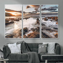 Rocky Coast Ocean Sunset Wall Art Canvas Print, Dramatic by MyGreatCanvas | Canvas Wall Art Prints | Photo Prints & Wall Decor