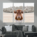 Texas Longhorn Bull Wall Art Canvas Print, Rustic Western by MyGreatCanvas | Canvas Wall Art Prints | Photo Prints & Wall Decor