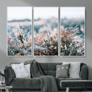 Frosted Fern Wall Art Canvas Print, Soft Winter Botanical by MyGreatCanvas | Canvas Wall Art Prints | Photo Prints & Wall Decor