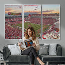 Donald W. Reynolds Razorback Stadium Wall Art Canvas Print –