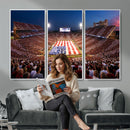 Oklahoma Memorial Stadium Wall Art Canvas Print – Oklahoma