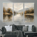 Abstract Landscape Wall Art Canvas Print, Modern Lake by MyGreatCanvas | Canvas Wall Art Prints | Photo Prints & Wall Decor