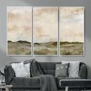 Muted Watercolor Hill Landscape Print — Beige Taupe Cloudy by MyGreatCanvas | Canvas Wall Art Prints | Photo Prints & Wall Decor