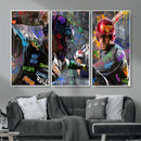 Graffiti Baseball Player Street Art Wall Art Canvas Print by MyGreatCanvas | Canvas Wall Art Prints | Photo Prints & Wall Decor