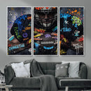 Graffiti American Football Player Street Art Wall Art Canvas by MyGreatCanvas | Canvas Wall Art Prints | Photo Prints & Wall Decor