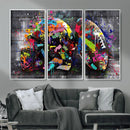 Graffiti American Football Helmet Street Art Wall Art Canvas by MyGreatCanvas | Canvas Wall Art Prints | Photo Prints & Wall Decor