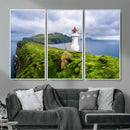 Coastal Lighthouse Wall Art Canvas Print, Cliffside Ocean by MyGreatCanvas | Canvas Wall Art Prints | Photo Prints & Wall Decor