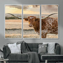 Texas Longhorn Wall Art Canvas Print, Western Ranch Bull by MyGreatCanvas | Canvas Wall Art Prints | Photo Prints & Wall Decor