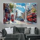 London City Street Wall Art Canvas Print, Big Ben & Red Bus by MyGreatCanvas | Canvas Wall Art Prints | Photo Prints & Wall Decor