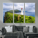 Cliffside Lighthouse Wall Art Canvas Print – Coastal by MyGreatCanvas | Canvas Wall Art Prints | Photo Prints & Wall Decor