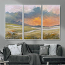 Mountain Sunset Wall Art Canvas Print Vintage Landscape by MyGreatCanvas | Canvas Wall Art Prints | Photo Prints & Wall Decor
