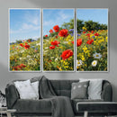 Wildflower Meadow Wall Art Canvas Print – Colorful Poppy and by MyGreatCanvas | Canvas Wall Art Prints | Photo Prints & Wall Decor