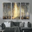 Abstract Birch Forest Wall Art Canvas Print – Modern Gold by MyGreatCanvas | Canvas Wall Art Prints | Photo Prints & Wall Decor