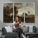 Adolf Dressler Landscape of the Oder River Wall Art Canvas