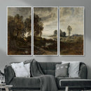 Adolf Dressler Landscape of the Oder River Wall Art Canvas by MyGreatCanvas | Canvas Wall Art Prints | Photo Prints & Wall Decor