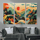 Yayoi Kusama Boho Mountain Landscape Large Wall Art, by MyGreatCanvas | Canvas Wall Art Prints | Photo Prints & Wall Decor