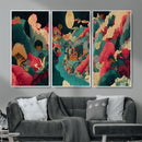 Colorful Japanese Landscape Print: Maximalist Panoramic Wall by MyGreatCanvas | Canvas Wall Art Prints | Photo Prints & Wall Decor