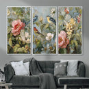 Vintage Birds and Flowers Wall Art Canvas Print, Botanical by MyGreatCanvas | Canvas Wall Art Prints | Photo Prints & Wall Decor
