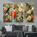 Vintage Birds and Flowers Wall Art Canvas Print, Botanical by MyGreatCanvas | Canvas Wall Art Prints | Photo Prints & Wall Decor