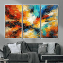 Lyrical Abstract Wall Art Canvas Print, Orange Blue Abstract by MyGreatCanvas | Canvas Wall Art Prints | Photo Prints & Wall Decor