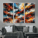 Lyrical Abstrac Wall Art Canvas Print, Orange Blue Abstract by MyGreatCanvas | Canvas Wall Art Prints | Photo Prints & Wall Decor