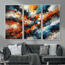 Geometric Abstract Wall Art Canvas Print, Orange Blue by MyGreatCanvas | Canvas Wall Art Prints | Photo Prints & Wall Decor