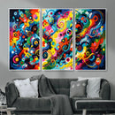 Geometric Abstract Wall Art Canvas Print, Bold Color by MyGreatCanvas | Canvas Wall Art Prints | Photo Prints & Wall Decor