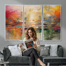 Colorful Abstract Canvas Wall Art — Large Textured Oil by MyGreatCanvas | Canvas Wall Art Prints | Photo Prints & Wall Decor