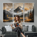 Mountain Lake Canvas Wall Art — Rustic Forest Landscape by MyGreatCanvas | Canvas Wall Art Prints | Photo Prints & Wall Decor