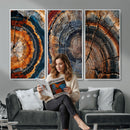 Tree Ring Triptych Canvas Wall Art — Set of 3 Wood Grain by MyGreatCanvas | Canvas Wall Art Prints | Photo Prints & Wall Decor