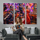 Jazz Band Canvas Wall Art — Jazz Club Singer Saxophone Print by MyGreatCanvas | Canvas Wall Art Prints | Photo Prints & Wall Decor