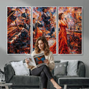 Jazz Band Canvas Wall Art — Jazz Club Singer Saxophone Print by MyGreatCanvas | Canvas Wall Art Prints | Photo Prints & Wall Decor