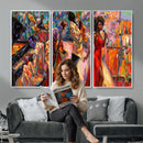 African American Jazz Singer Canvas Art — Red Dress Black by MyGreatCanvas | Canvas Wall Art Prints | Photo Prints & Wall Decor