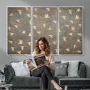 Flying Birds Canvas Wall Art, Vintage Bird Flock Pattern by MyGreatCanvas | Canvas Wall Art Prints | Photo Prints & Wall Decor