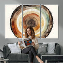Natural Wood Slice Wall Art Canvas Print, Tree Ring Wall by MyGreatCanvas | Canvas Wall Art Prints | Photo Prints & Wall Decor