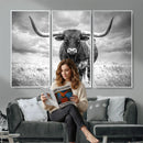 Texas Longhorn Canvas Wall Art Western Bull Desert Moody by MyGreatCanvas | Canvas Wall Art Prints | Photo Prints & Wall Decor