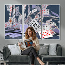 Playing Cards Canvas Wall Art | Casino Game Room Decor, by MyGreatCanvas | Canvas Wall Art Prints | Photo Prints & Wall Decor