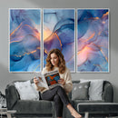 Colorful Abstract Canvas Wall Art Print, Vibrant Popup Color Art Print